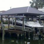 Double dock with grey roof