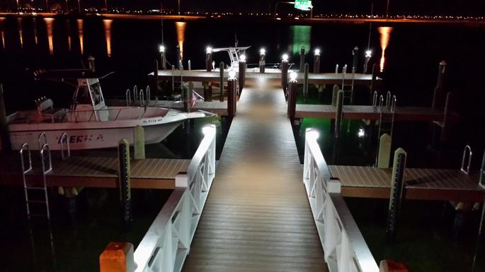 Dock lighting and background lights