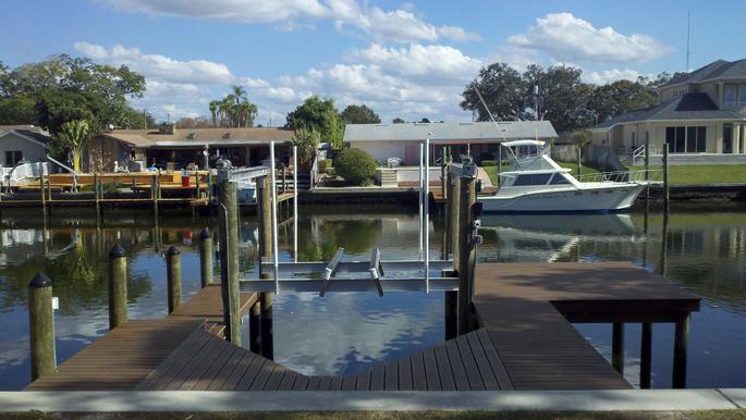 Dock across from boat